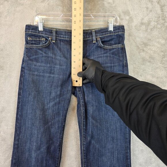 David Kahn Jeans Womens 29 Blue Bootcut Stretch Denim Made in USA Style 3782 - Picture 3 of 13